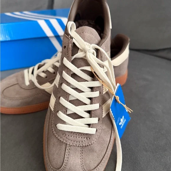 Adidas Unisex Taupe Suede Sneakers